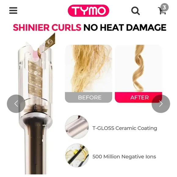 TYMO CurlPro Hair Styling Tool - Pink - Picture 5 of 12